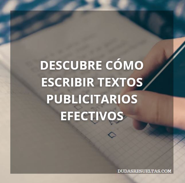 descubre como escribir textos publicitarios efectivos